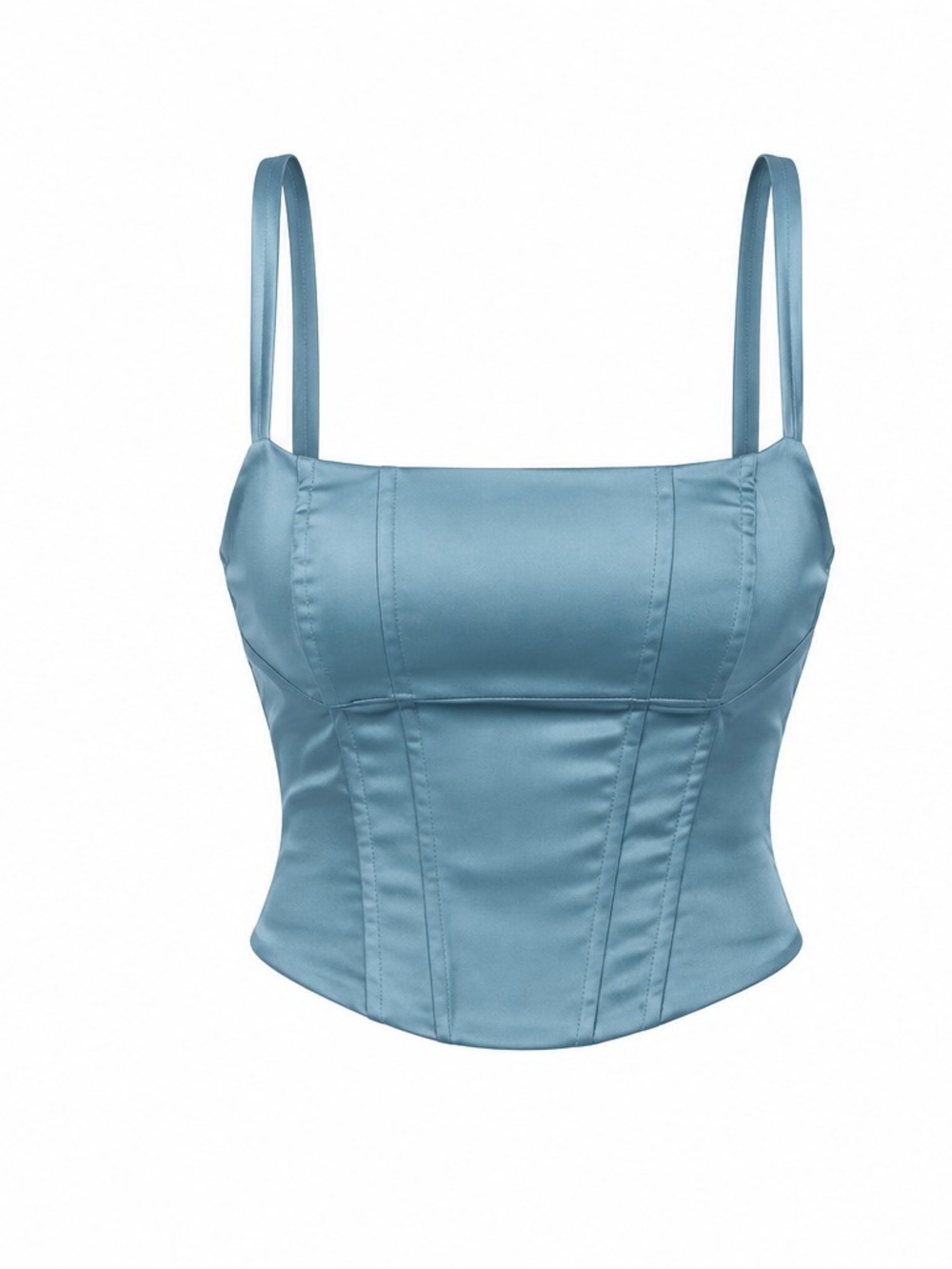 Princess Polly Zora Satin Corset Top Blue